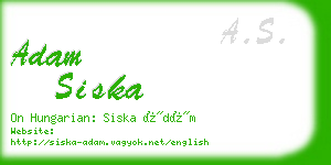 adam siska business card